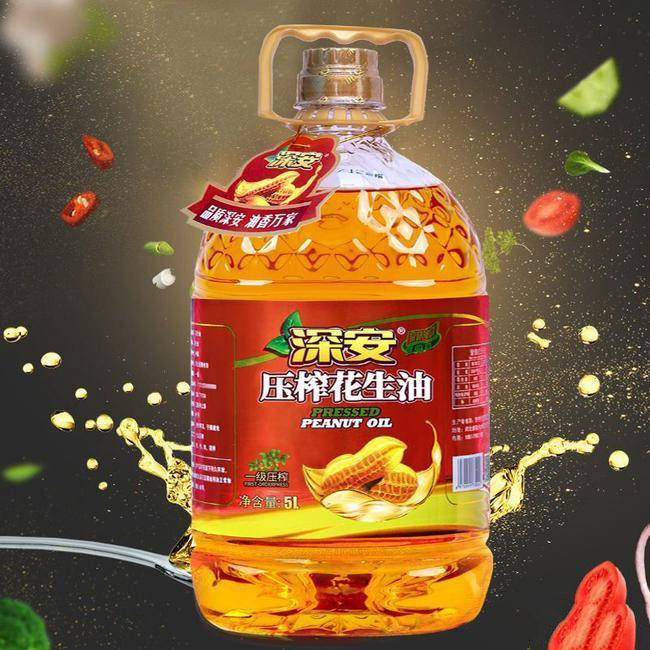 新榨纯香花生调和油食用油批发厂家直销花生油压榨植物油5升